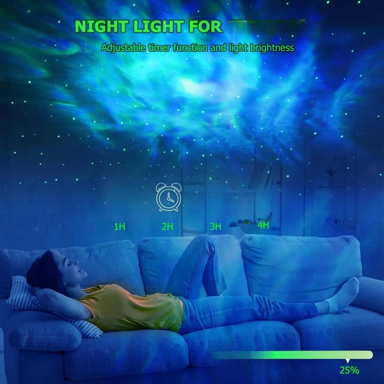 Galaxy Projector,Star Projector with Timer and Remote Control for Adults Bedroom Decoration, Party,Star Night Light