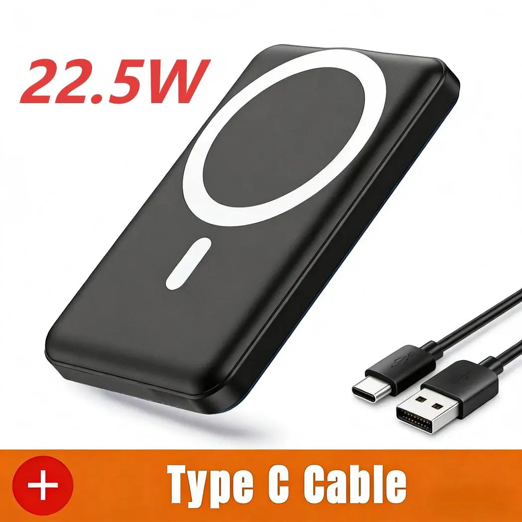 10000Mah Portable Power Bank, 22.5W Fast Charging, Built-In Charging Cable, a Must-Have for Travel and Camping. USB-C Portable Mobile Phone Charger, Compatible with Iphone, Android and Other Smart Devices. Hd